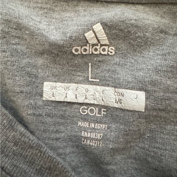 Adidas Men's Heather Gray Short Sleeve Tee - Picture 4 of 4